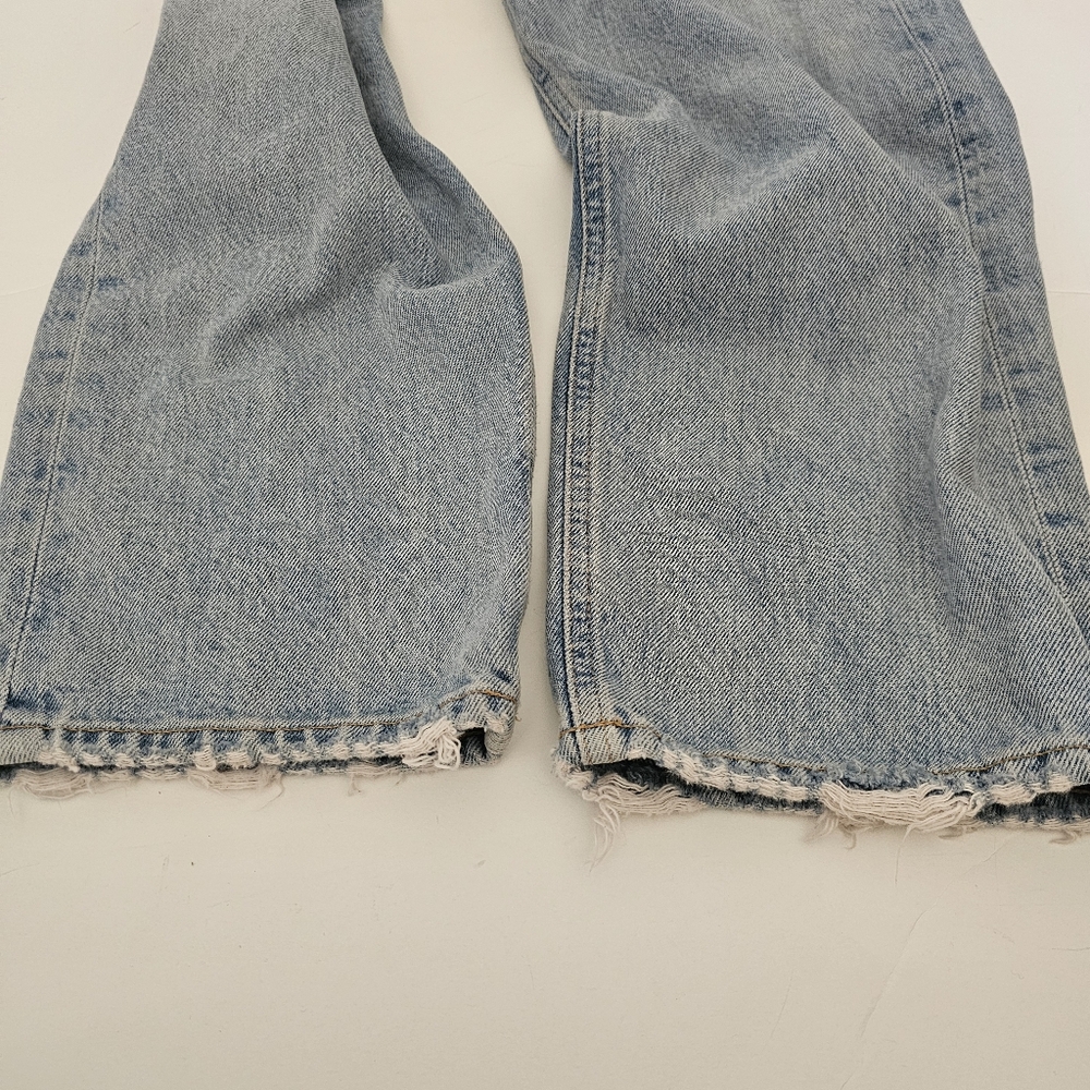 Agolde Light Blue Straight Leg Jeans - Picture 9 of 10